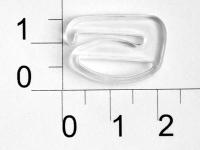 1509Т прозрачный Крючок пластик ширина=15мм (упаковка 1000 штук)