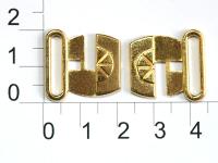 048R золото 17мм Застежки металл для купальников (упаковка 100 штук)