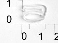 1009Т прозрачный Крючок пластик ширина=10мм (упаковка 1000 штук)
