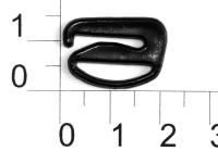 1509S черный Крючок пластик ширина=15мм (упаковка 1000 штук)