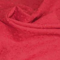 Ткань 2066 Хлопок вышивка, цв. красный