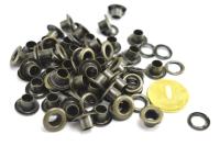 Розн.уп. Люверсы №4 6мм НЕРЖ антик (уп 50 шт)