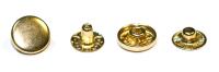 Розн.уп. Кнопка VT-2  (10 мм) Альфа сталь цв. Золото (уп. 50 шт)
