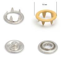 Кнопка рубашечная  (кольцо) 9,5 мм - эмаль 113/1440 шт., цв. медовый