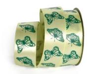 UT011-25-3025-045 Лента атласная с рисунком 25мм (рулон 20 ярдов = 18 метров)