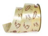 UT010-25-3006-139 Лента атласная с рисунком 25мм (рулон 20 ярдов = 18 метров)