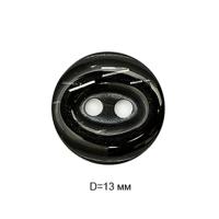 Пуговицы полиэстр CY 3230  20L-12,5мм,2 прок.цв.черный(уп.1000 шт)