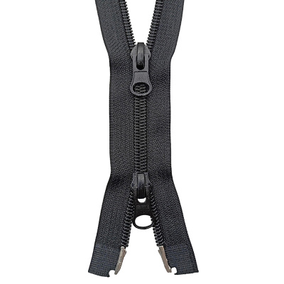 Молния спиральная(Витая) Т7 120см, 2замка  цв.322 черная ( уп.50 шт.)1