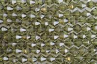 Бусины пластик прозрачные на нитях 08x08мм (упаковка =12 нитей = 420 бусин)636