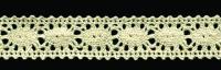0018F бежевый кружево вязанное 22мм (намотка 20 ярдов = 18,3 метров)