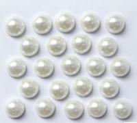 Полубусины пластик 06мм (упаковка 500 грамм) цв.01