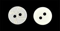 Пуговицы полиэстр CY 3238 (C)18L-11мм,2 прок.цв.белый(уп.1000 шт)