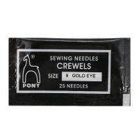 04159 Иглы для вышивания и бисера № 9, 25 шт PONY