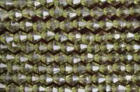 Бусины пластик прозрачные на нитях 08x08мм (упаковка =12 нитей = 420 бусин)635