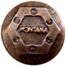Кнопка стальная Альфа 20мм  Logo 