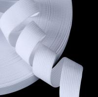 Резинка вязанная 20мм цв белый (уп 40м)