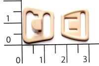 09С бежевый 10мм Застежки пластик для бюстгальтера (упаковка 1000 штук)