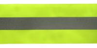 Лента светоотражающая (желтый с серой полосой), ширина 50мм, арт.0164-1000, (намотка 50 метров)