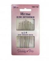 120112 Иглы ручные для штопки тонкой нитью №1-9, 10 шт.