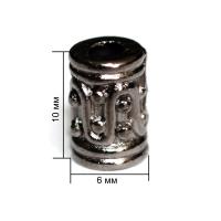 4790К черный никель концевик металл h=10мм (упаковка 500 штук)