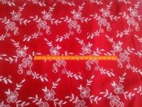 Ткань 2051 Хлопок флок №101 красный