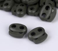 Фиксатор для шнура 2 отверстия Овал 103-М (27002-СМ) цв.Хаки 078