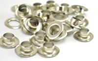 Розн.уп. Люверсы №24 9мм НЕРЖ никель (уп 50 шт)