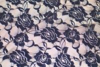 Гипюр стрейч 5008 ш.150см.,пл.130г/м., №704 темно-синий