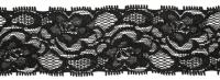 2331 черный кружево-стрейч 40мм (намотка 27,4 метров)