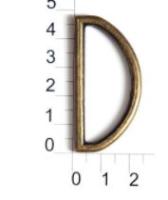 3835К антик пряжка металлическая 