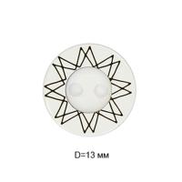 Пуговицы полиэстр CY 3245 20L-12,5мм,2 прок.цв.белый(уп.1000 шт)