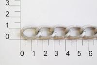 UX 009С цепь алюминий цв. black ancient silver (упаковка 10 метров)