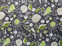 Ткань курточная детская  Дьюспо 240T WR PU цв.Shells т. серый