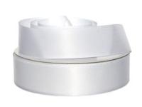 БЕЛЫЙ 25мм Лента атласная ДВУХСТОРОННЯЯ (рулон 36 ярдов = 32,9 метров)