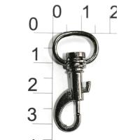 0005 черный никель Карабин металлический 8*27мм (упаковка 100 штук)