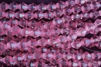 Бусины пластик прозрачные на нитях 08x08мм (упаковка =12 нитей = 420 бусин)610