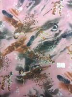 Ткань Taffeta Print 190T PU1000 мм , А1-5 Девушка с бабочками