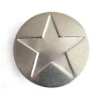 123-G никель пуговица джинсовая 17мм (упаковка 1000 штук)