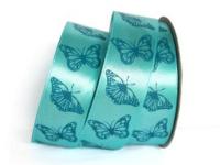 UT011-25-3152-155 Лента атласная с рисунком 25мм (рулон 20 ярдов = 18 метров)