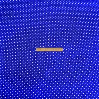 Ткань Кашибо горох 0,3см электрик/белый арт. 5074