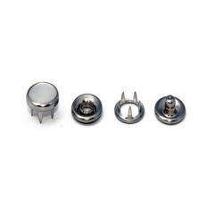 Кнопка рубашечная (декор) нерж 10,5мм жемчужина белая уп. 1440шт