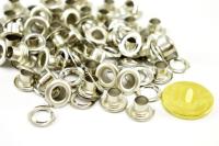 Розн.уп. Люверсы №4 6мм НЕРЖ никель (уп 50 шт)