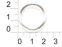 Розн.уп. Кольцо для бюстгальтера пластик 2000Т прозрачный d=20мм  (уп.50 шт.)