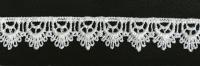 1051 белый Кружево вязанное 16мм (упаковка 15 ярдов = 13,7 метра)
