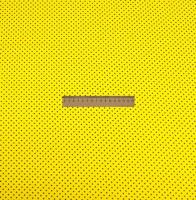 Ткань Кашибо горох 0,3см желтый/черный арт. 5035