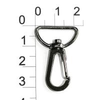0022 черный никель Карабин металлический 19мм (упаковка 100 штук)