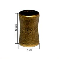 4249К антик концевик металл h=12мм (упаковка 500 штук)