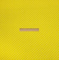 Ткань Кашибо горох 0,3см желтый/белый арт. 5074
