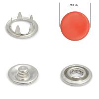 Кнопка рубашечная  (закрытая) 9,5 мм - эмаль 398/1440 шт., цв. коралловый