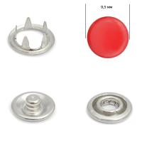 Кнопка рубашечная  (закрытая) 9,5 мм - эмаль 147/1440 шт., цв. алый